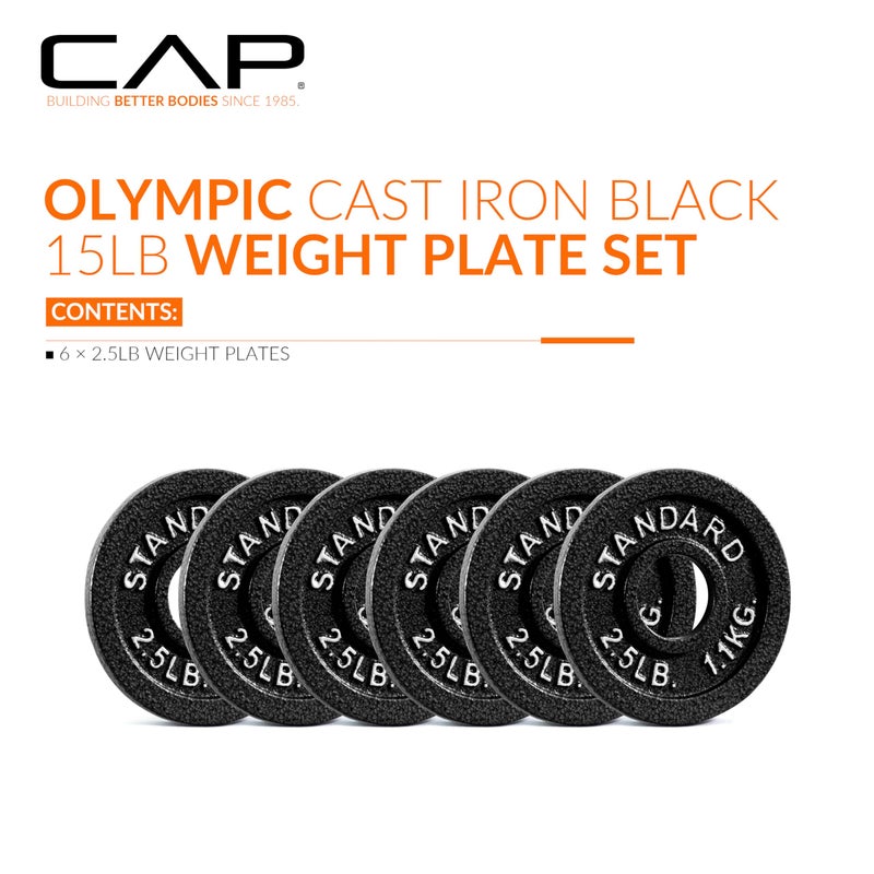 CAP Barbell 2-Inch Olympic Grip Plate, 2.5-Pounds - Image 2