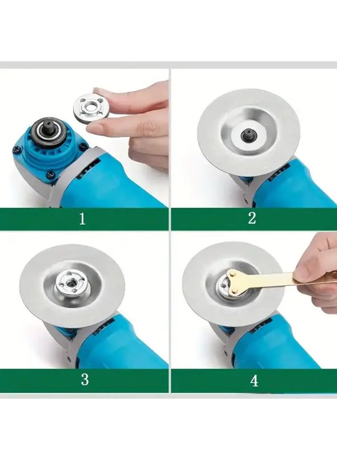 4 Inch Heavy Duty Diamond Grinding Disc 400 Mesh For Metal Steel Glass - Image 4