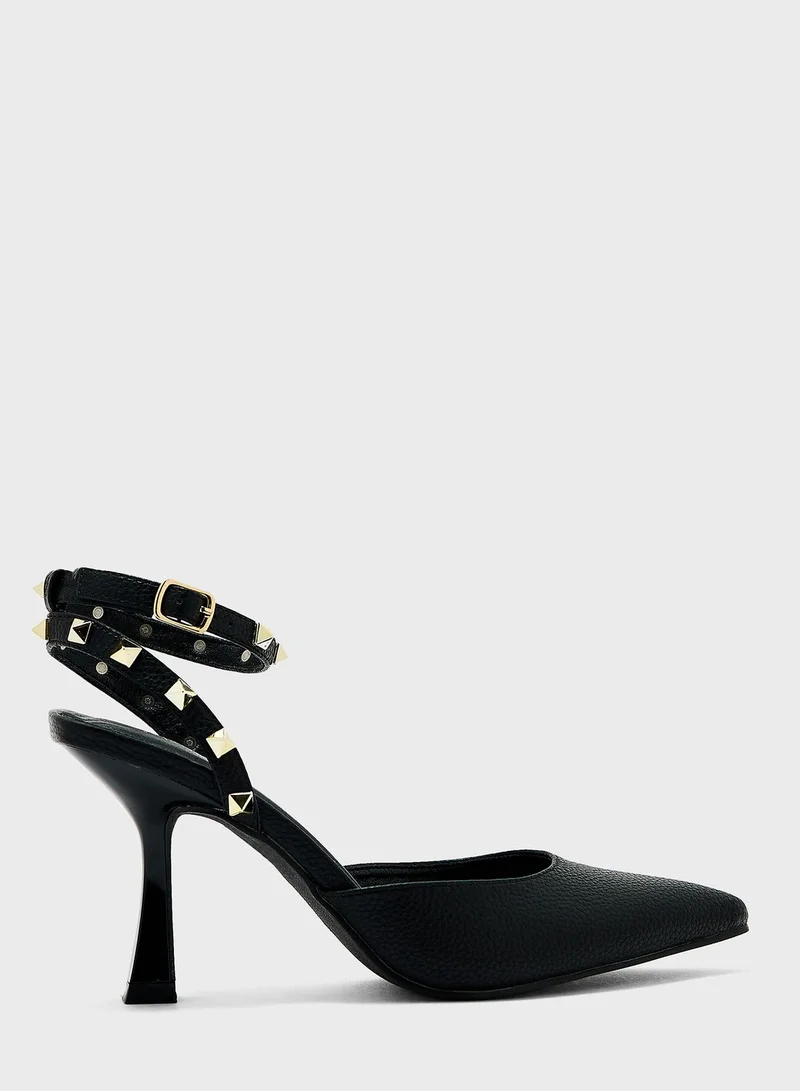 منبور Pointed Toe High Heel Sandals