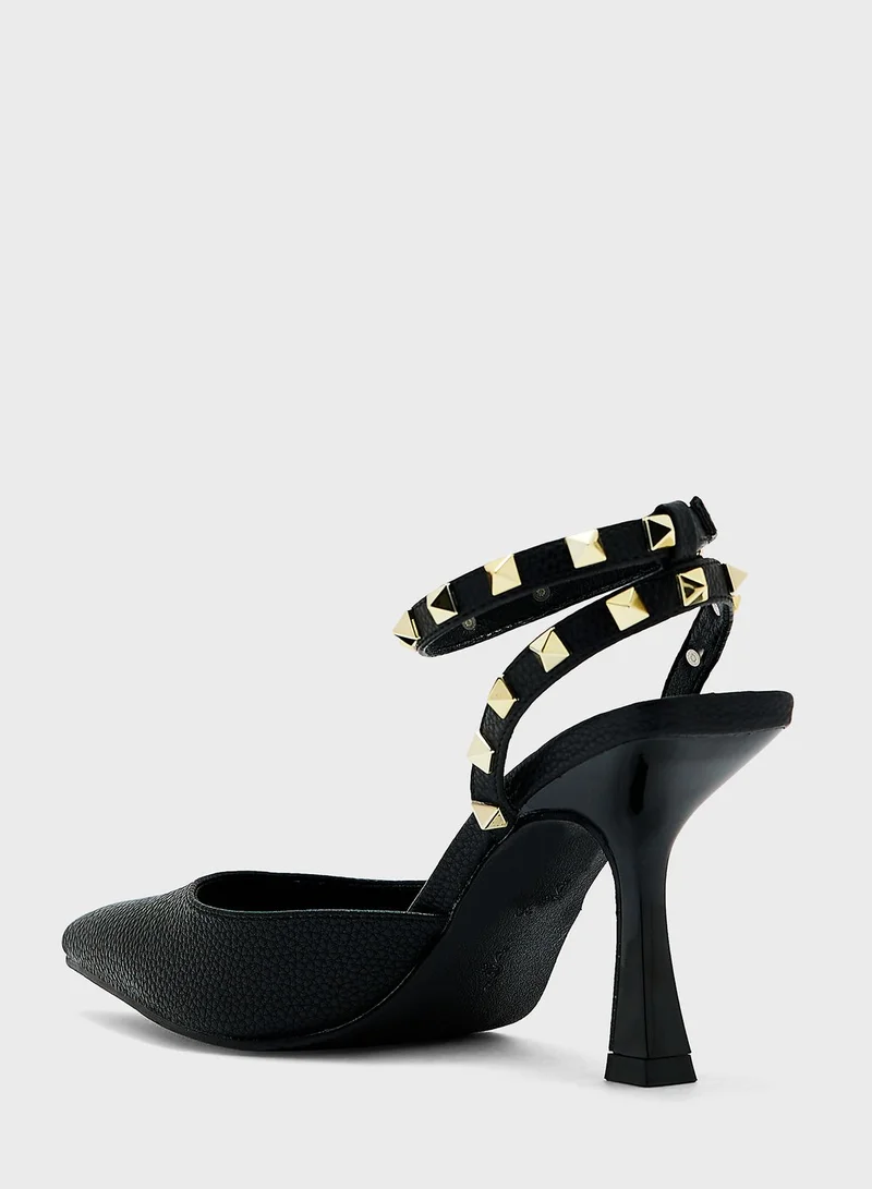 منبور Pointed Toe High Heel Sandals