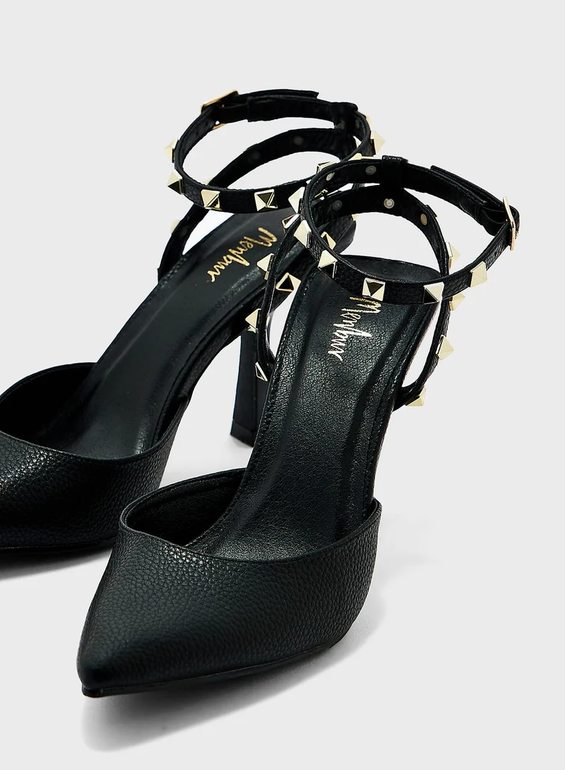 منبور Pointed Toe High Heel Sandals