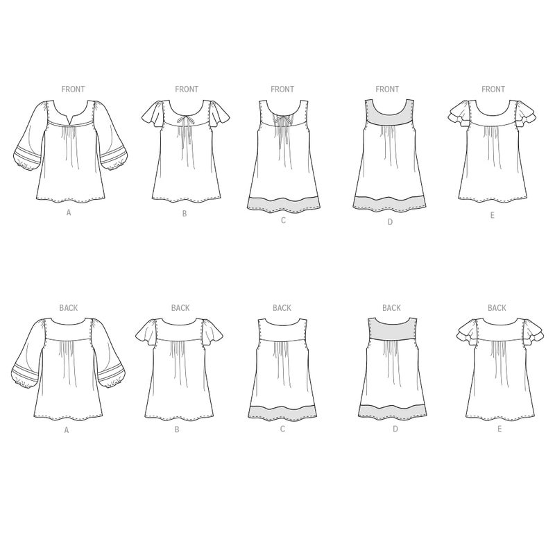 Simplicity U06871A New Look Easy to Sew Misses' Pullover Tunic and Top Sewing Pattern Kit, Code 6871, Sizes 10-22 - Image 2