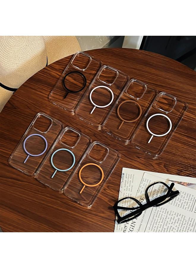 S-TOP Case For iPhone 14 Pro Clear Color PC Thin Circle MagSafe Phone Case - Image 3