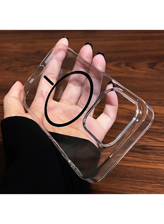 S-TOP Case For iPhone 14 Pro Clear Color PC Thin Circle MagSafe Phone Case - Image 4