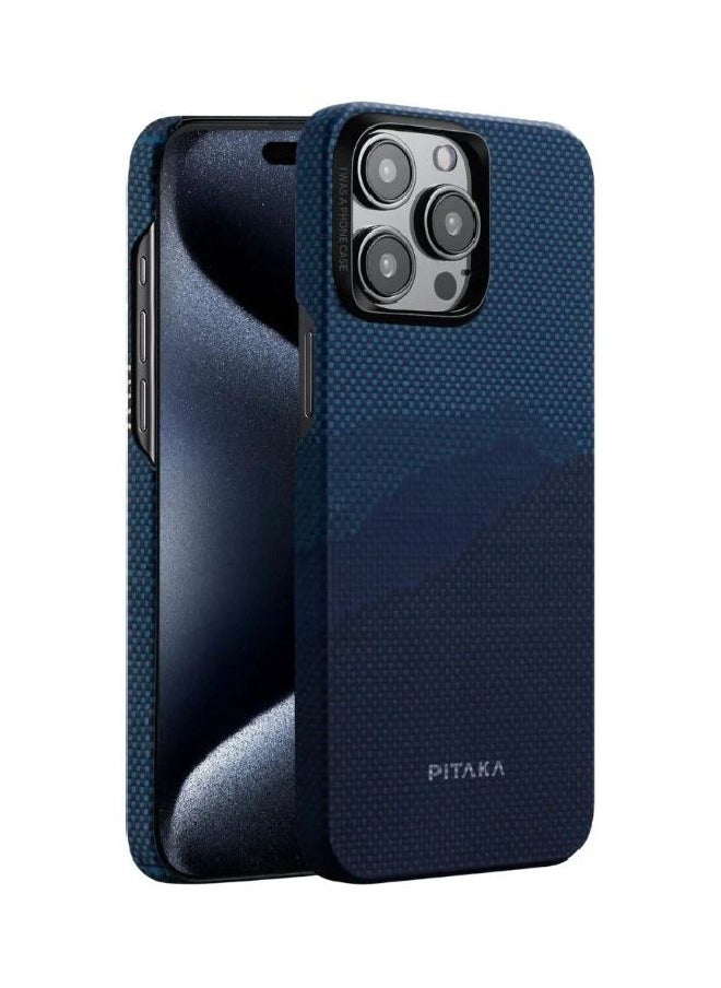 PITAKA - PITAKA Case for iPhone 15 Pro Max, Slim & Light iPhone 15 Pro Max Magnetic Case 6.7-inch with a Case-Less Touch Feeling, 1500D Aramid Fiber Made [StarPeak MagEZ Case 4 - Over The Horizon] - Image 1