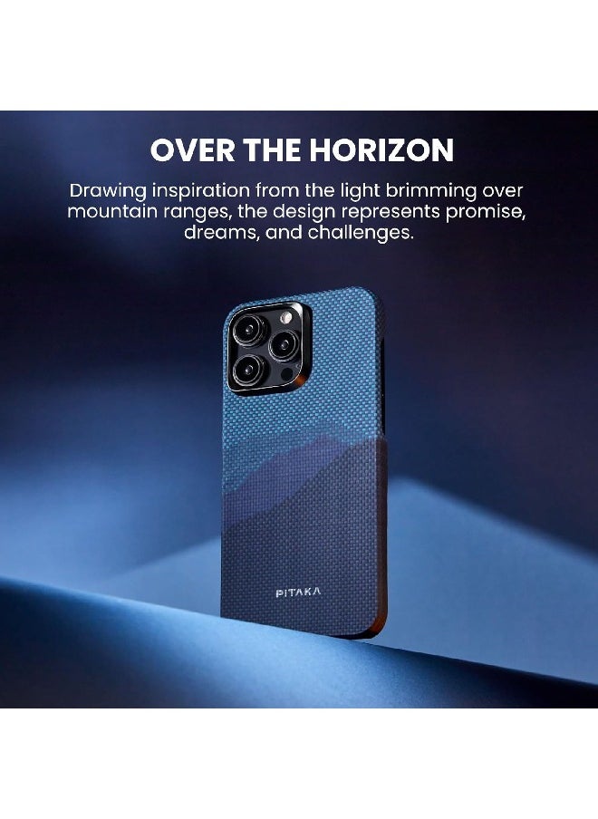 PITAKA - PITAKA Case for iPhone 15 Pro Max, Slim & Light iPhone 15 Pro Max Magnetic Case 6.7-inch with a Case-Less Touch Feeling, 1500D Aramid Fiber Made [StarPeak MagEZ Case 4 - Over The Horizon] - Image 1