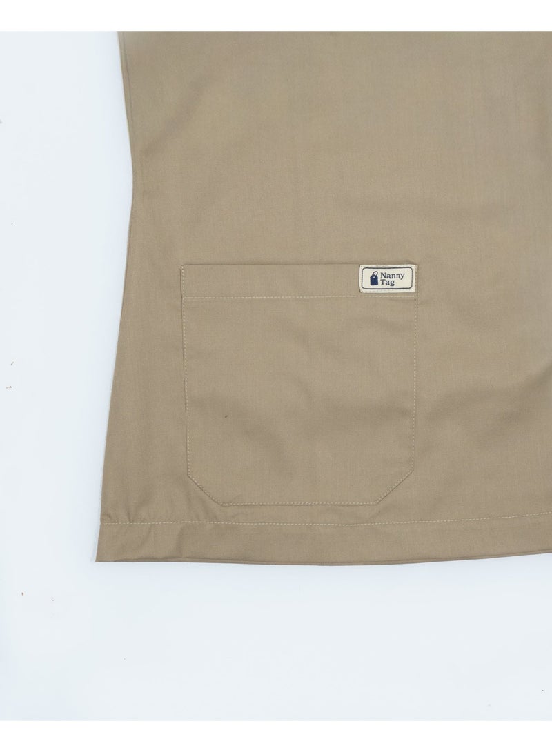 Nanny Tag V-Neck Scrub Suit | Premium Stretchable Medical Uniform with Utility Pockets - Image 2