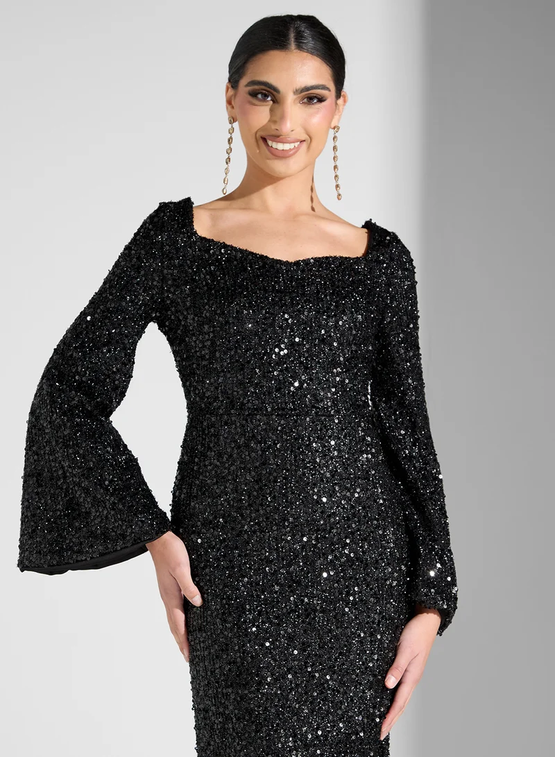 ايلا ليمتد اديشن Sequin Evening Dress