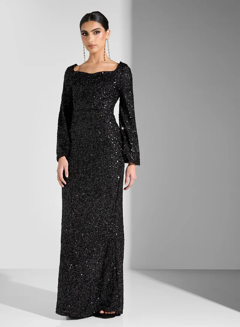 ايلا ليمتد اديشن Sequin Evening Dress
