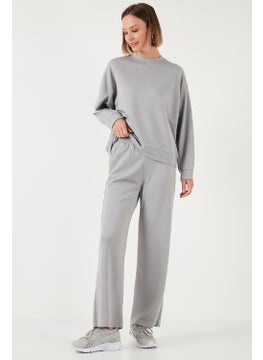Lela Stretch Wide Leg Regular Fit Oysho Fabric Sweatpants Women's Sweatpants 5865881  - Image 1