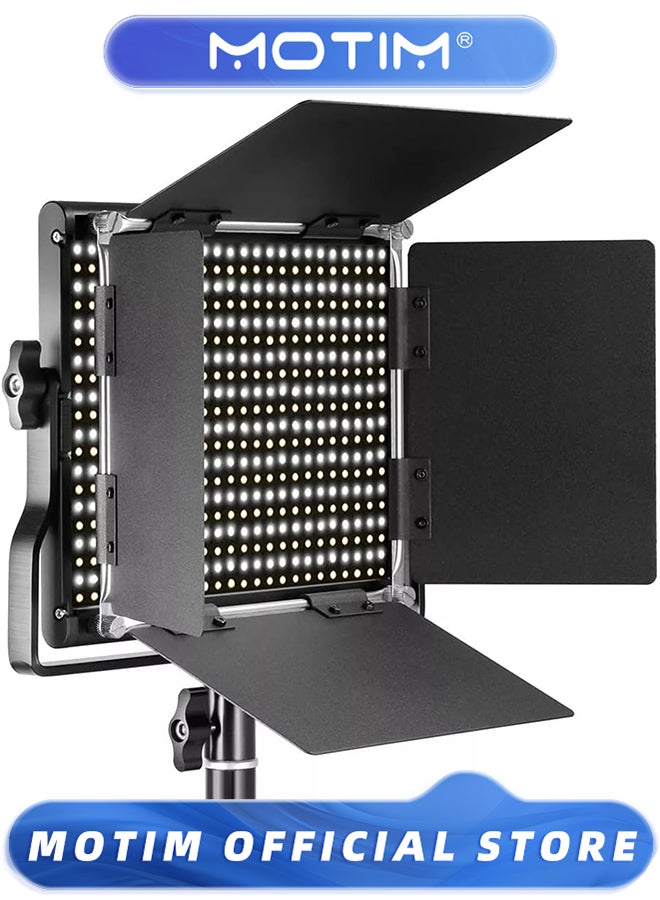 موتيم مصباح فيديو احترافي معدني ثنائي اللون LED قابل للتعتيم 3000-6500 كلفن للتصوير الفوتوغرافي في الاستوديو واليوتيوب وتصوير المنتجات وتصوير الفيديو - Image 1