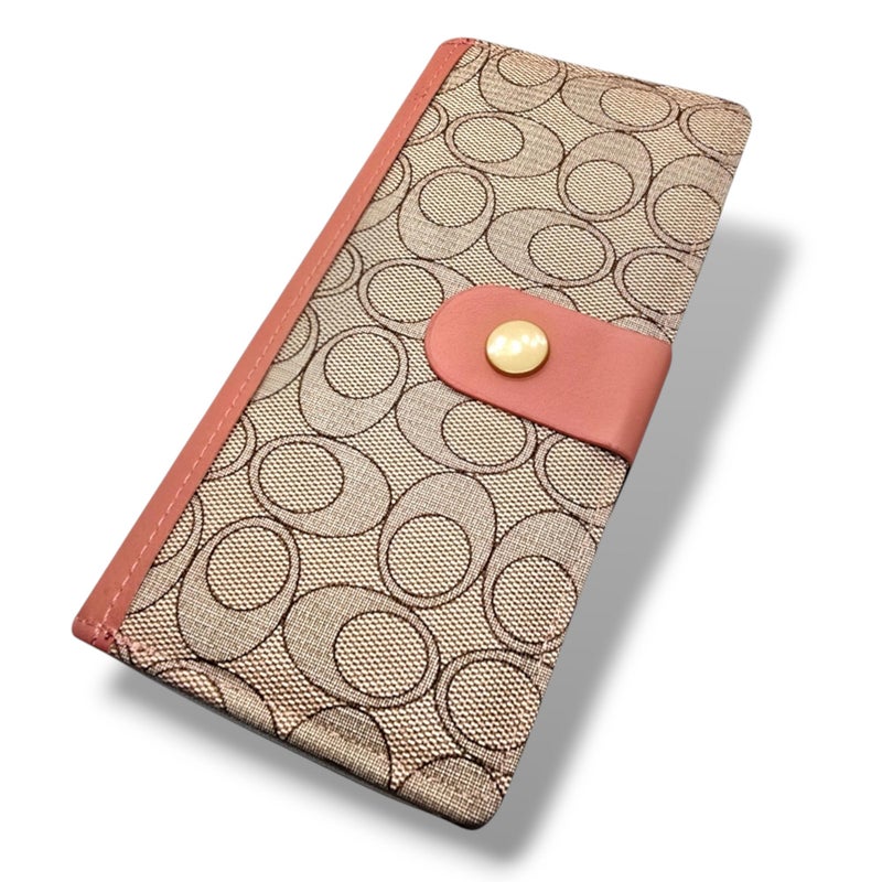 A luxurious multifunctional fold Wallet for Women 1 Zipper Large Capacity carry many cards, Hand New Korean design Phone Wallet card holder, handbag premium quality (Pink 20) - Image 5