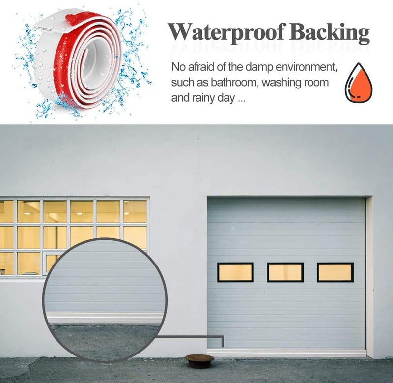 Sysmie [New Upgrade] Door Draft Stopper Door Sweep, 3-2/5"W Widened Door Sweep Seal Gap Up to 1-4/5" for Interior & Exterior Doors - Keeping Draft, Noise, Dust and Unwanted Animals Out,3-2/5"W x 39" L,Whiteâ€¦ - Image 5