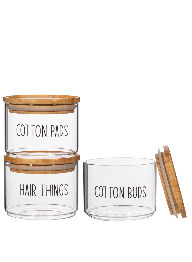 Sass & Belle Sass and Belle Beauty Stacking Jars Set of 3 - Beautiful and Practical Stacking Storage Jars