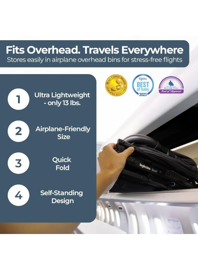 Inglesina Quid Stroller, Elephant Gray - Compact, Airplane Travel Stroller for Babies & Toddlers - Image 2