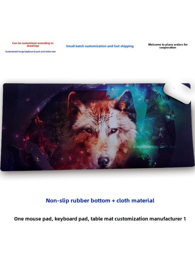 Generic - Small Batch Multi-figure Creative Large Game Office Mouse Pad Keyboard Pad Table Pad To Make Bette Factory-Pattern:600*300*3mm Thick - Image 1