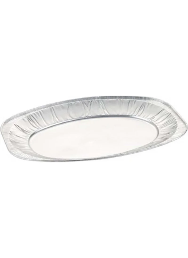 Ambalaj Pazarı Packaging Market Aluminum Oval Tray 14 x 12 cm