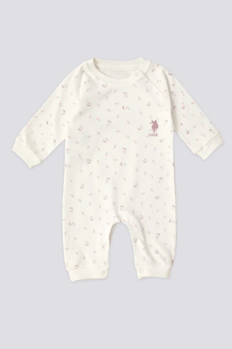 U.S. Polo Assn. Baby Girl Cream Pajama Set 50303667-VR071