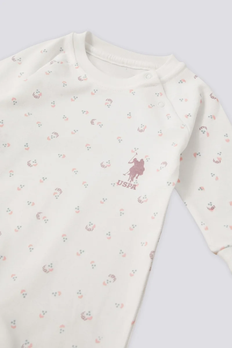 U.S. Polo Assn. Baby Girl Cream Pajama Set 50303667-VR071