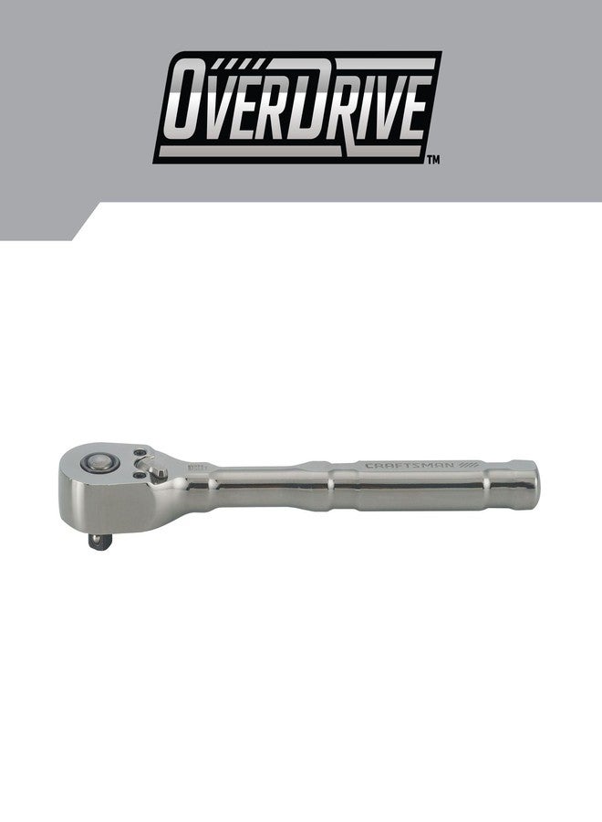 CRAFTSMAN OVERDRIVE 1/4" Drive 180T Pear Head Ratchet (CMMT82110) - Image 3