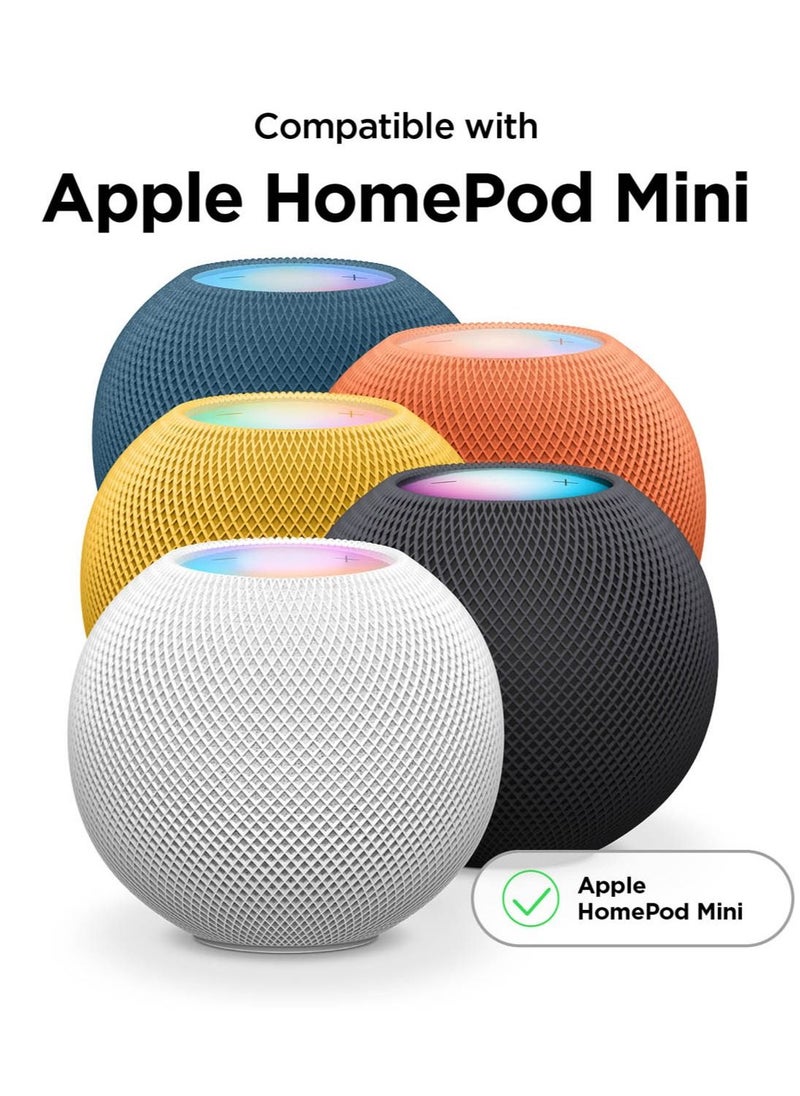 Elago - Stand Compatible with Apple HomePod Mini - Proper EQ, Easier to Control with Better Indicator Visibility, Stable Mount, Anti-Slip Silicone Stand - White - Image 1