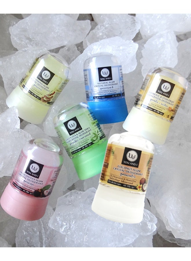 U&i Natural Alum Crystal Deodorant – Long-Lasting Odor Protection, Chemical-Free & Fragrance-Free Deodorant Stick – 45g - Image 3