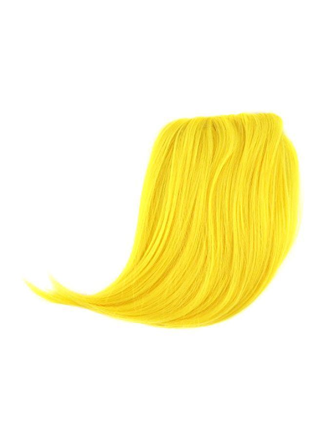 NIBEMINENT Clip-In Straight Oblique Bang Lemon Yellow 18cm - Image 1