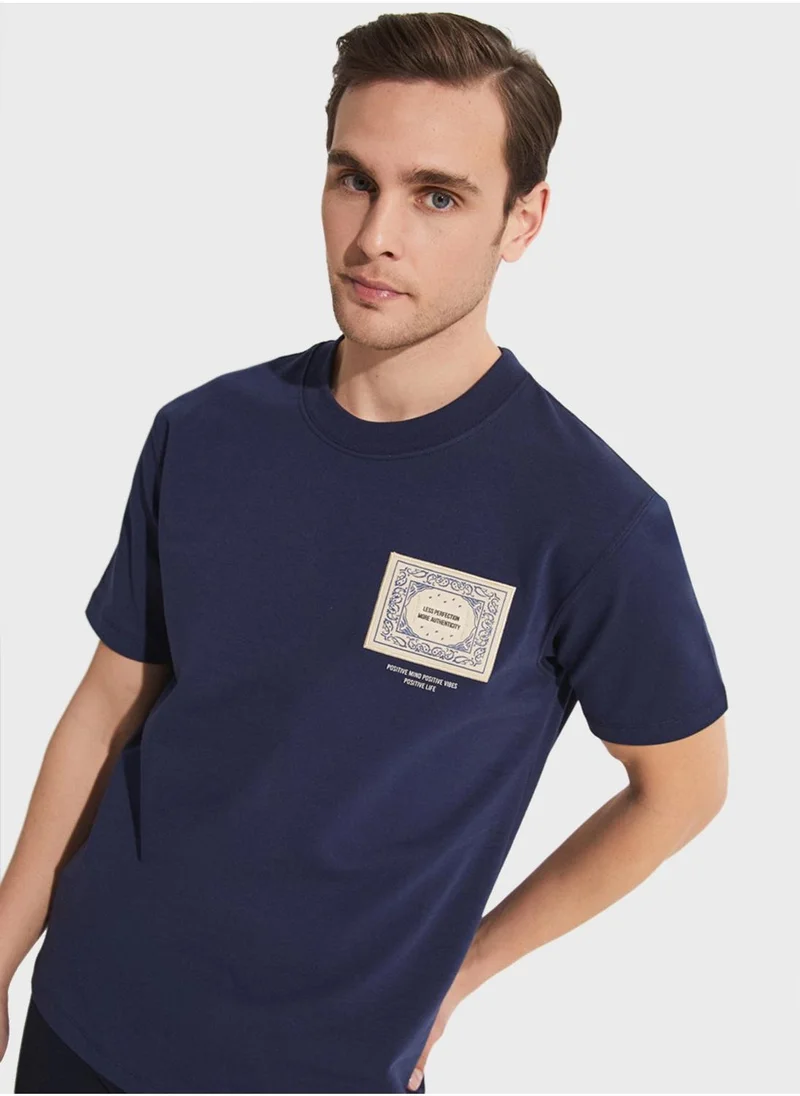 JUNE Printed Crew Neck T-Shirt