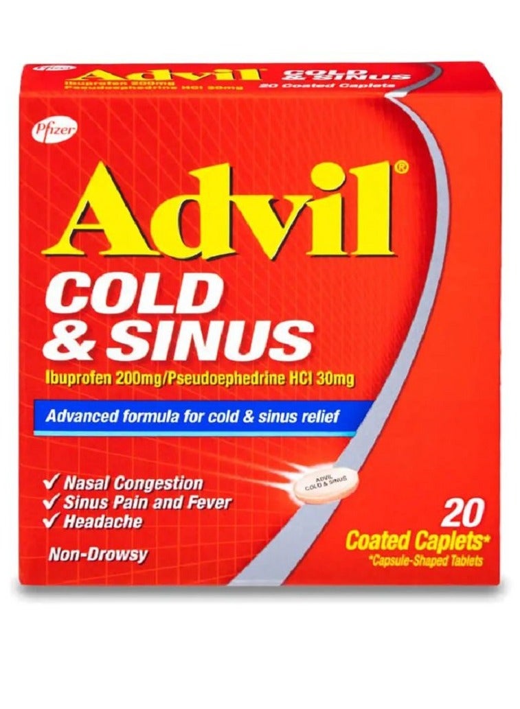 Advil Advil Cold & Sinus Tablets 20 Tablets 