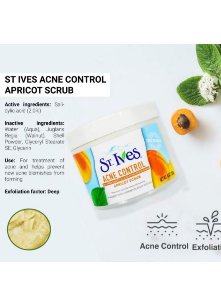 ST. Ives Acne Control Apricot Scrub 283 gm  - Image 3