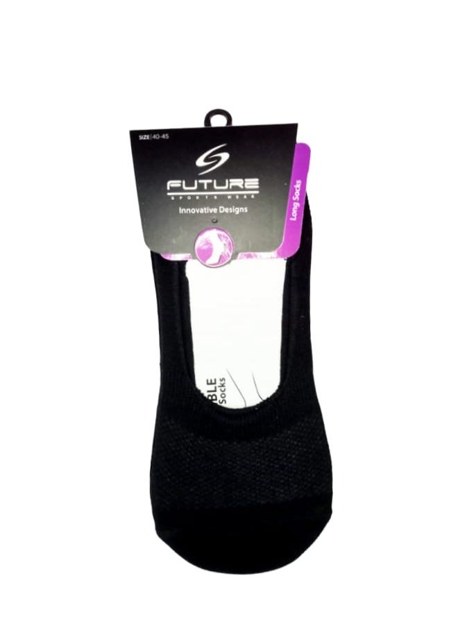 Future future socks invisble black pack of 3 size 40-45 cotton  - Image 2