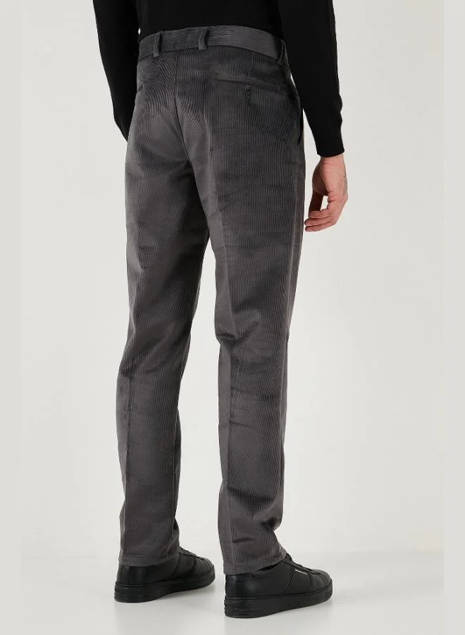 Buratti  Buratti Normal Waist Regular Fit Straight Leg Velvet Trousers Men's Velvet Trousers 645MERLIN for Men | Best Price UAE