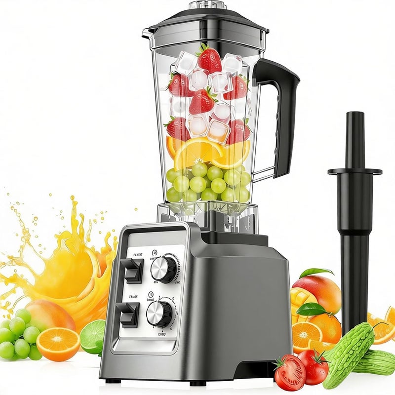 NIUB Smoothie Blender, Blender & Grinder Combo Mixer Grinder, 68 Oz Pitcher Smoothie Maker, BPA-Free Countertop Blenders for Ice Crushing, Frozen Fruit, 1800 Watts - Image 1