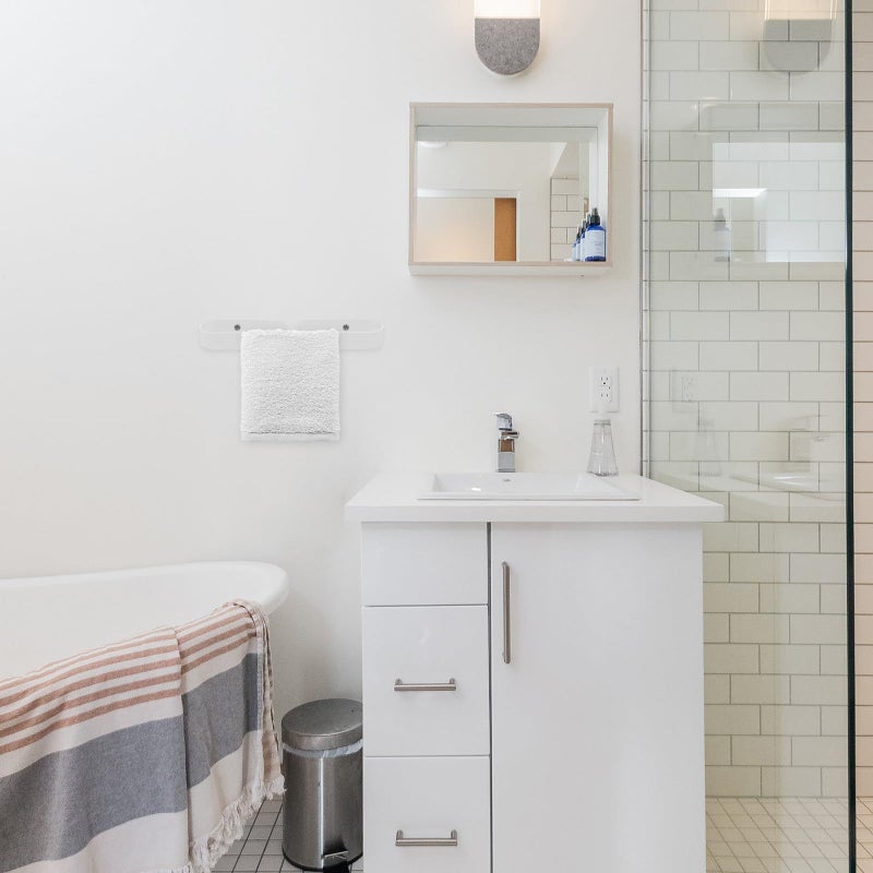 Space Aluminum Wall Mounted Towel Rack 30Cm White Nail Free Bathroom and Kitchen Holder - Image 4
