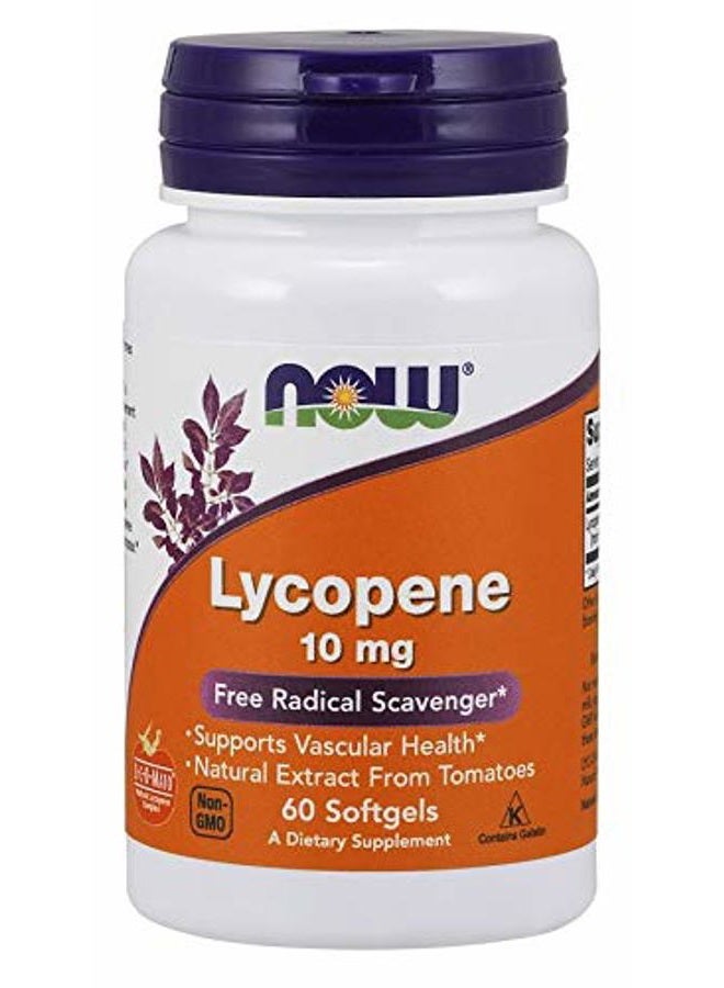 now Foods Lycopene - 10mg, 60 Softgels - Image 4
