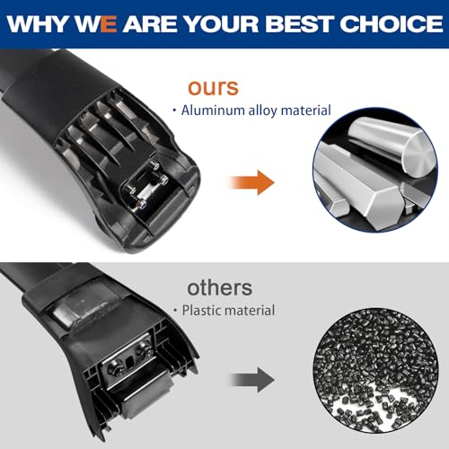 Wonderdriver Roof Rack Cross Bars 260lbs Compatible with Kia NIRO 2023 2024 2025 with Flush Side Rails, Heavy Duty Aluminum Anti Theft Lockable Black Roof Rails Crossbars Rooftop Cargo Carrier Luggage - Image 4