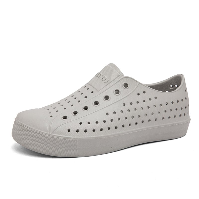 Luchi Men'S Clogs, Closed-Toe Sandals, Water-Resistant Beach Hollow Shoes, Summer Breathable Non-Slip Korean Style - Image 1