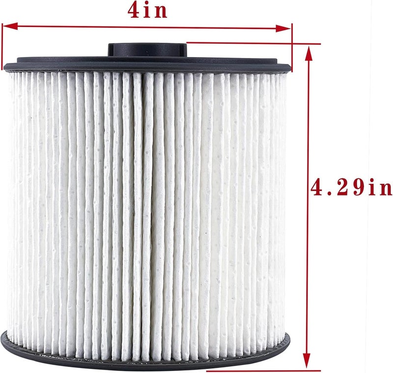 ZIMGLOBAL 68436631AA فلتر وقود PF46152 متوافق مع رام 2019-2022 2500 3500 4500 5500 بمحرك ديزل 6.7 لتر، ورام 1500 3.0 لتر V6 إيكو ديزل مثبت على الإطار، وجيب رانجلر/جلاديتور 2020-2022 بمحرك V6 3.0 لتر (31AA-4 قطع) - Image 4