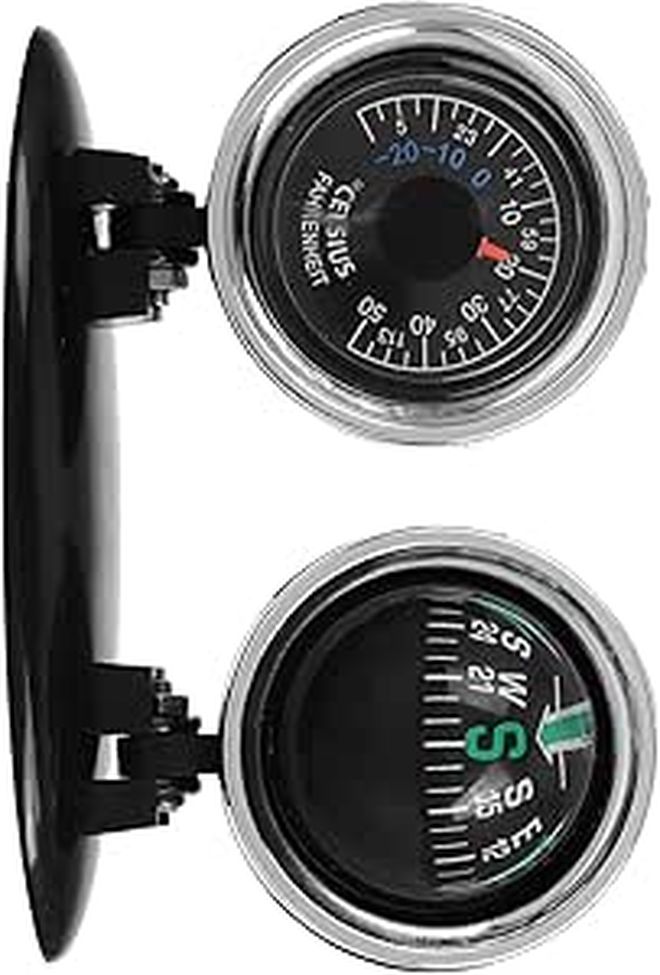 Kichvoe 2-In-1 Car Boat Suction Cup Compass Ball Dashboard Mount Accurate Navigation - Image 1
