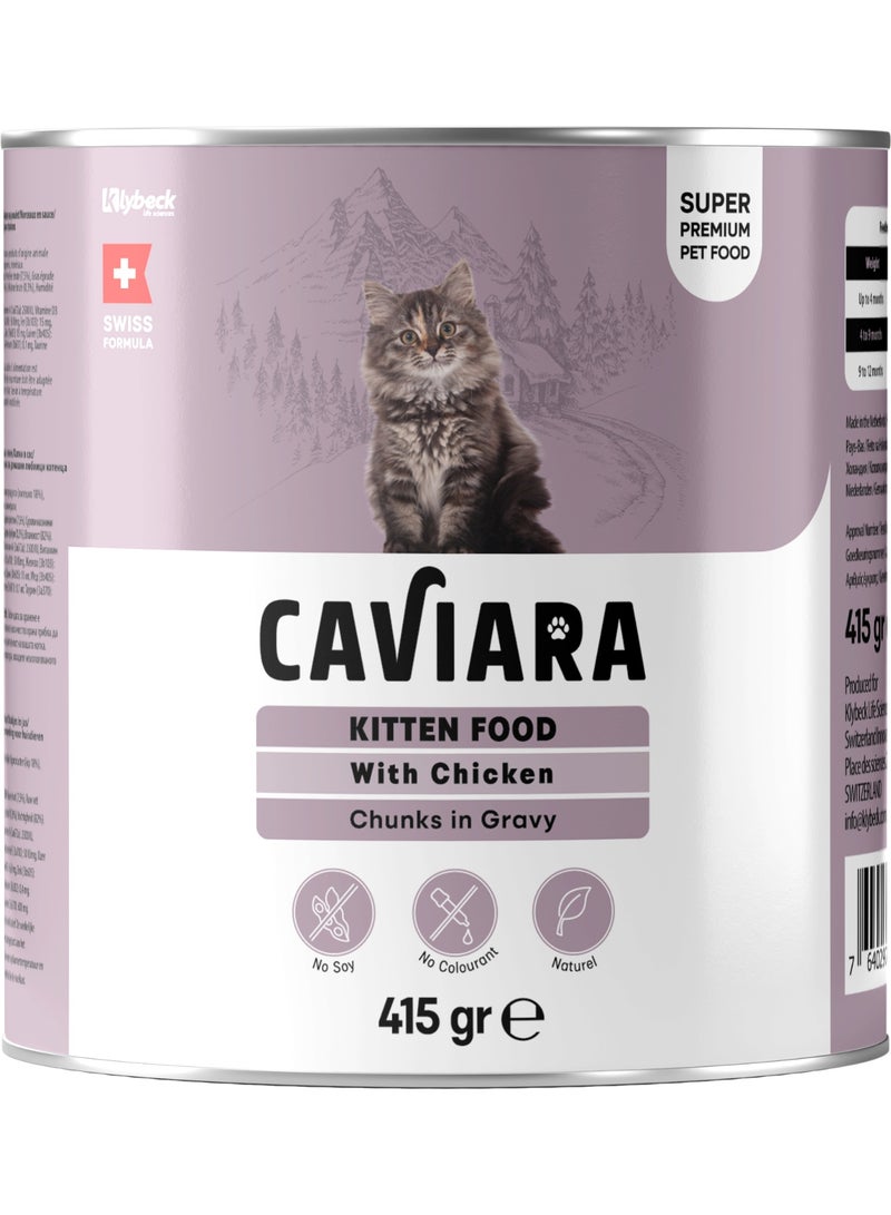 Caviara Can Food for Kitten with Chicken