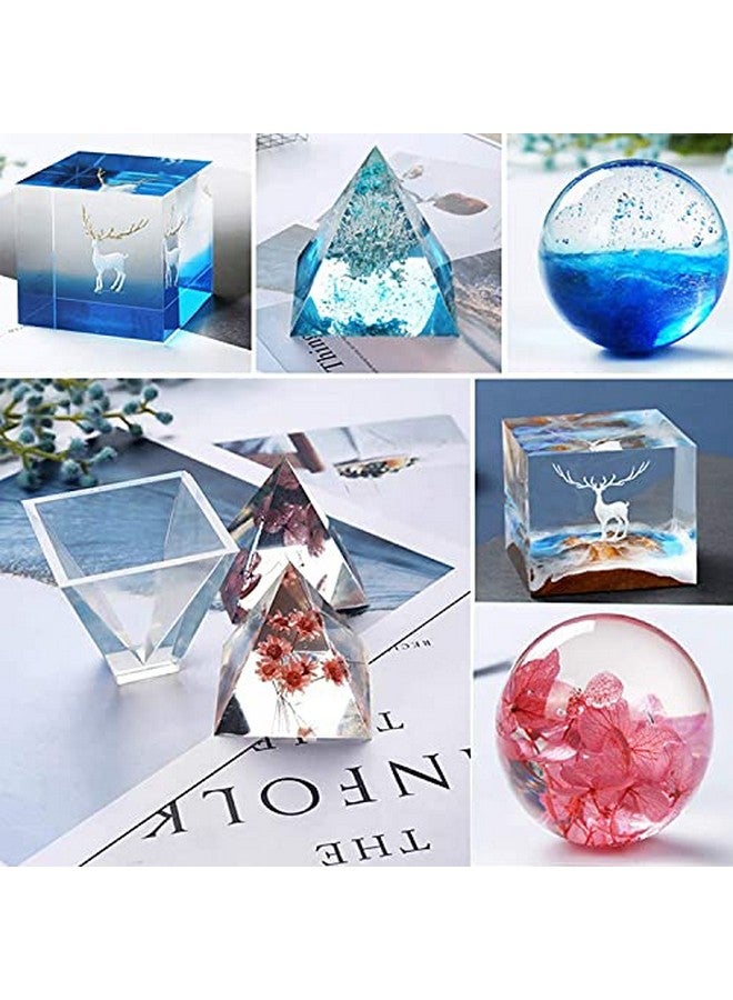 ELEPHANTBOAT 20 Pcs Resin Moulds Silicone, Resin Moulds For Craft For Pen Holder, Flower Pot, Coaster, Pendants, Candle Molds & Holders Sticks, Epoxy Resin Art Kits, Multi Colour - Image 2