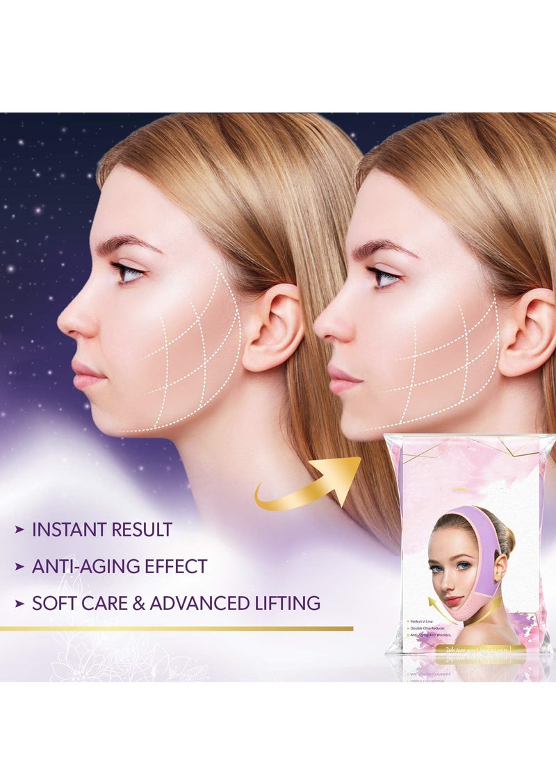 Sharpdo Reusable V Line Lifting Mask, Double Chin Reducer,Chin Strap,Face Belt,Lift And Tighten The Face To Prevent Sagging, Create A V Shaped Face Full Of Vitality - Image 4