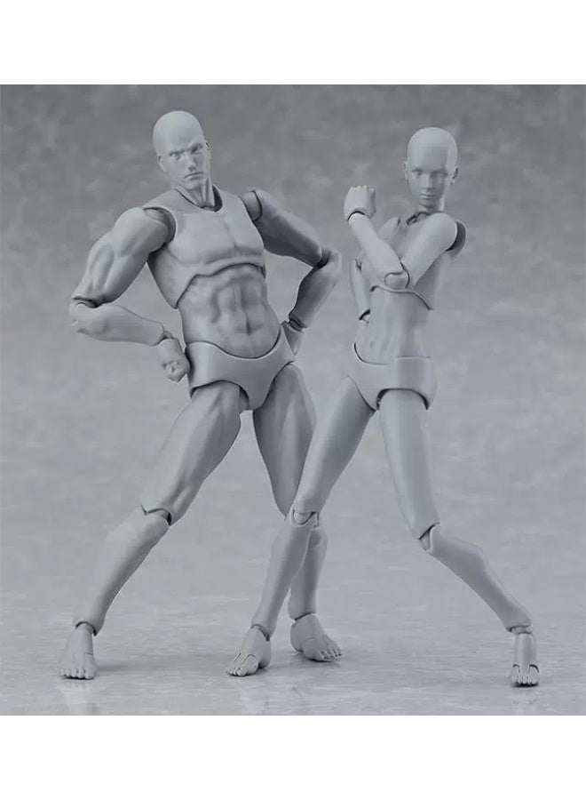 Figure Body, Fully Articulated Drawing Mannequin with Stand, Artist Sketch Model for Painting, Animation & Sculpture