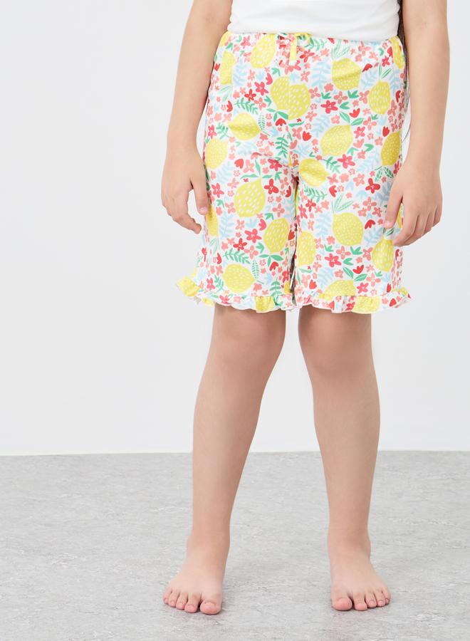 Styli Graphic Print Short Sleeve T-Shirt and Shorts Pyjama Set - Image 4