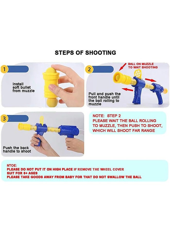 joyzzz Target Shooting Games Toy Guns for Kids,Shooting Game Gifts for3 4 5 6 7 8 9 Year Old Kids,Toy Guns with Air Pump Guns, Party Toys with LCD Score Record, 24 Soft Foam Balls (A) - Image 3