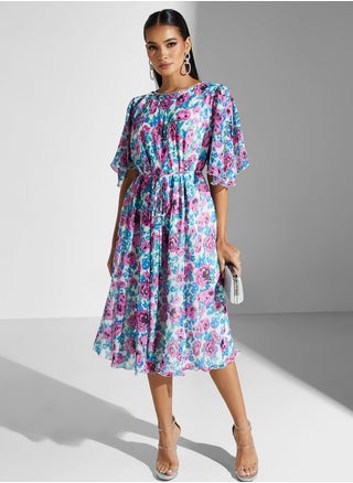 Printed Tie Detailed  Dress - pzsku/Z53395FD95ED1EF0E7ED4Z/45/_/1706070176/523d9e1d-be6e-4441-a2a1-21cabfcaaee6