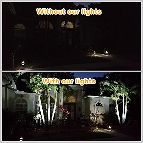 URPOWER Solar Spot Lights - 2-in-1 Waterproof Landscape Spotlights, Dusk-to-Dawn Solar Powered Outdoor Lights for Garden, Yard, Pathway (2 Pack) - Image 4