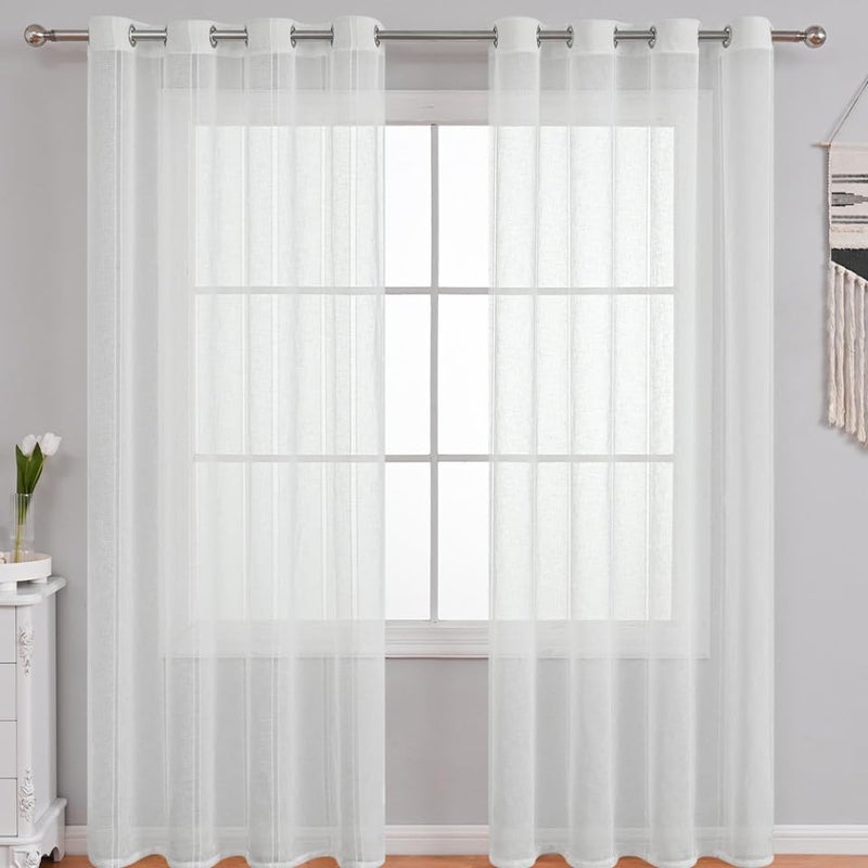 STOBAZA Window Screen Curtain Semi- Drapes for Privacy Elegant Valance for Bedroom Living Room Stylish Home Decor - Image 4