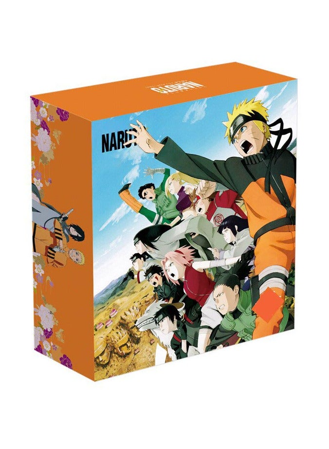 Generic Naruto Anime Gift Box Set Postcard, Stickers, Water Bottle, Badge, Keychain, Cap - Image 1