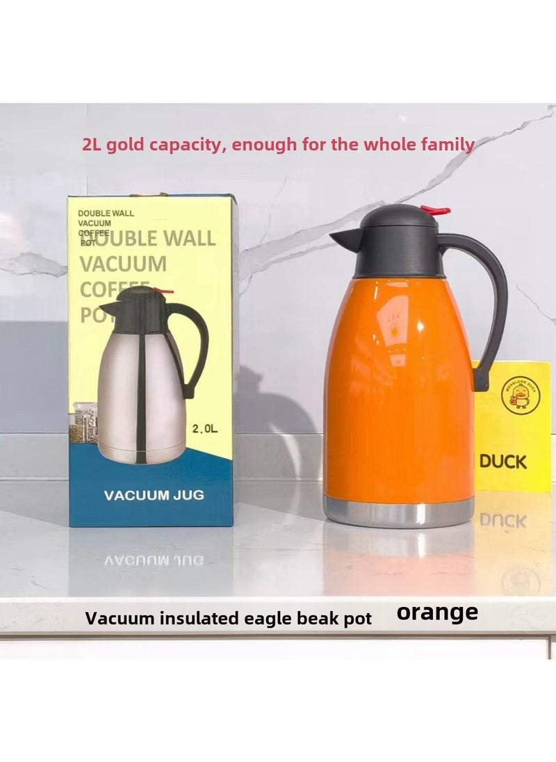 Generic - Eagle Beak Thermal Flask Stainless Steel Coffee Jug Power Orange (Orange Red) - Image 1